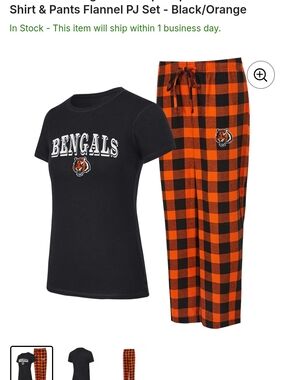 Women's Cincinnati Bengals Pajama Set
